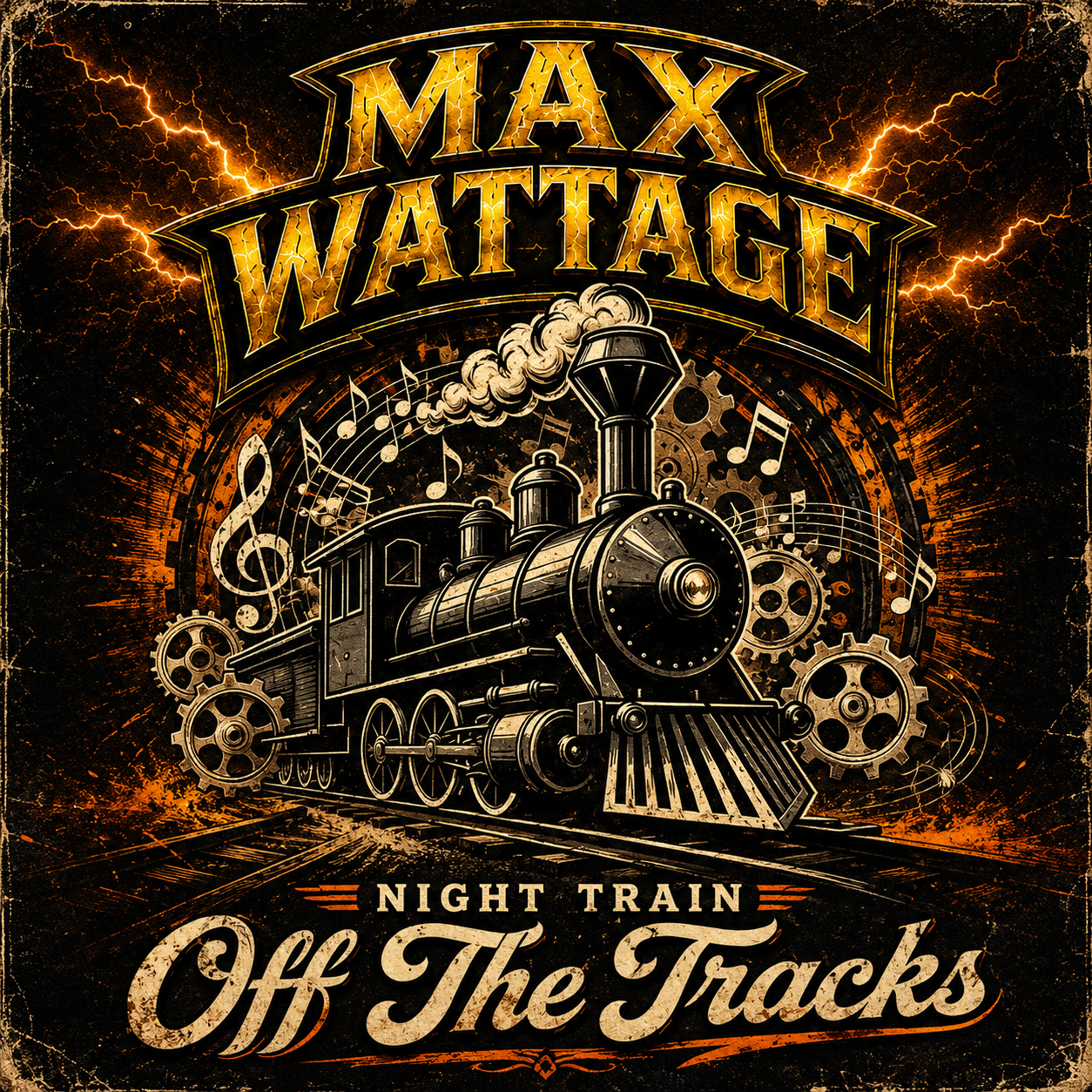 MAX WATTAGE Off The Tracks album artwork